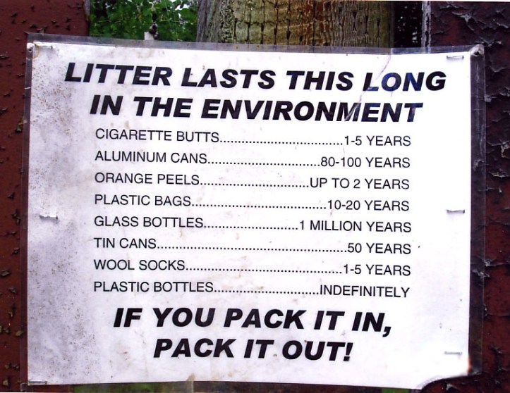 end litter, endlitter, please don't litter, leave no trace, wecologist, wecology, wecology handbook